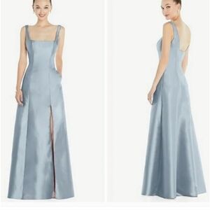 Alfred Sung Sleeveless Square-Neck Princess Line Gown Size 8